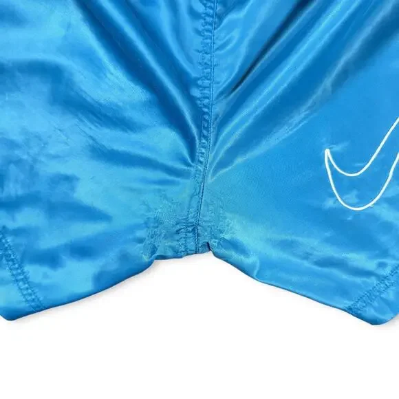 Vintage Nike Shorts OG Big Swoosh 90s Blue Windbreaker Running XS 26 - Picture 6 of 10